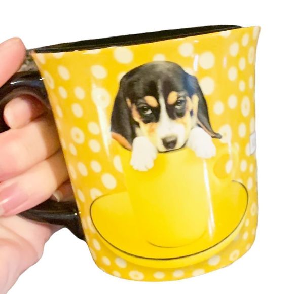Keith Kimberlin Yellow Beagle‎ Puppy Mug - Picture 3 of 5